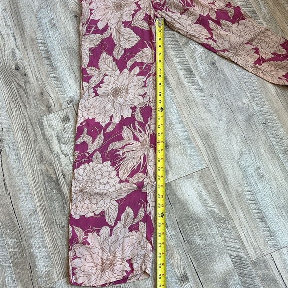 Mango Pink and Cream Floral Pants - Picture 9 of 9